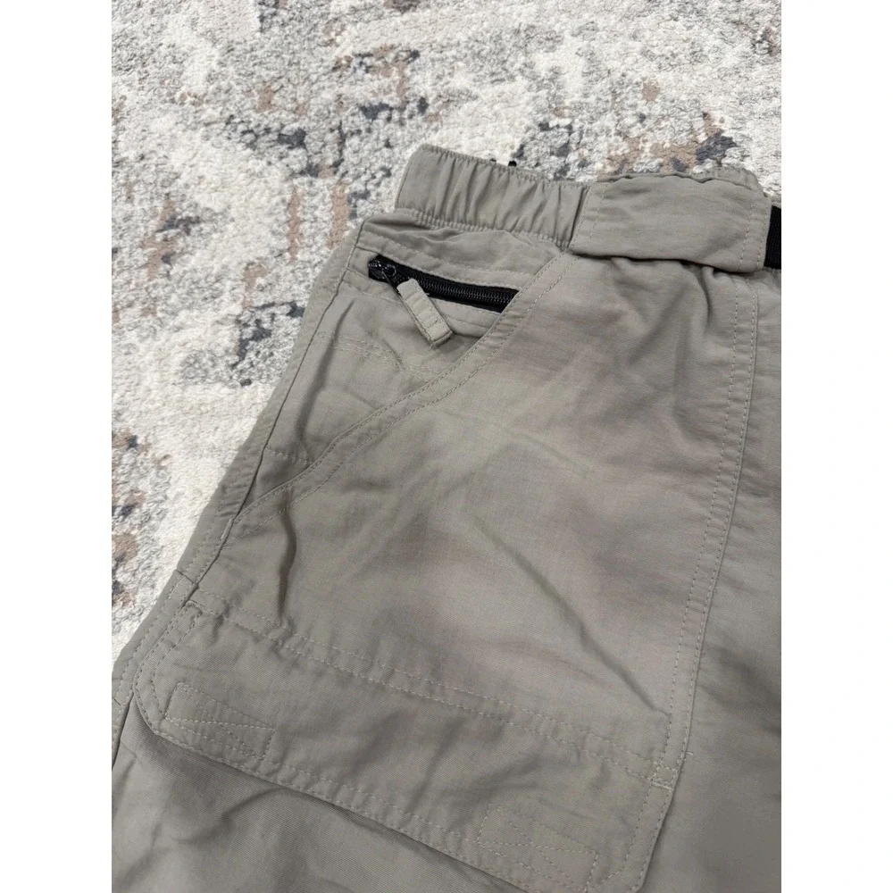 The North Face Mens Class V Belted Cargo Shorts Khaki Nylon‎ Hiking Large Long